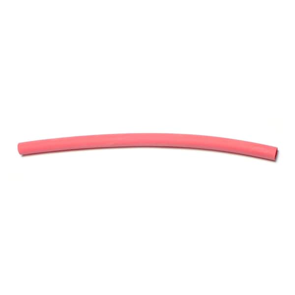 Midwest Fastener Heat Shrink Tube, Thin Wall, Red, 6 in, 10 PK 73092 - main
